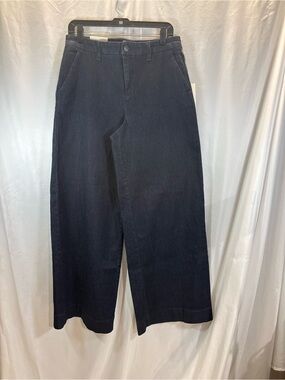 High-Waist Wide Leg Jeans - Black